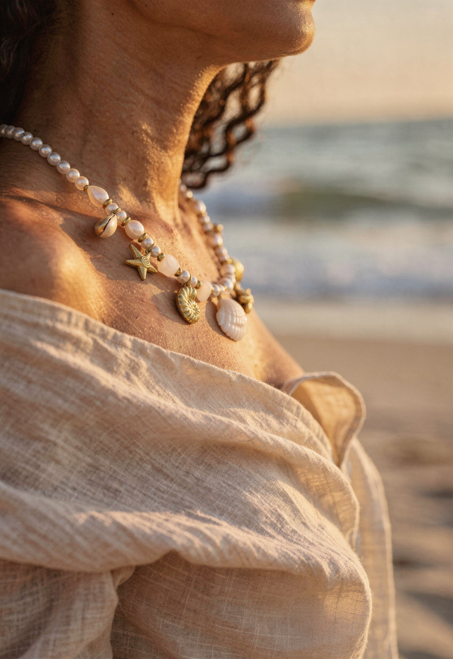 Collier Perles & Coquillages