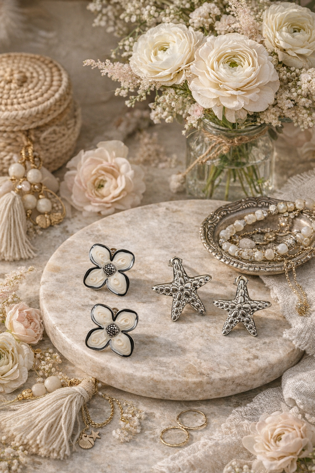 Boucles d'oreilles en acier inoxydable