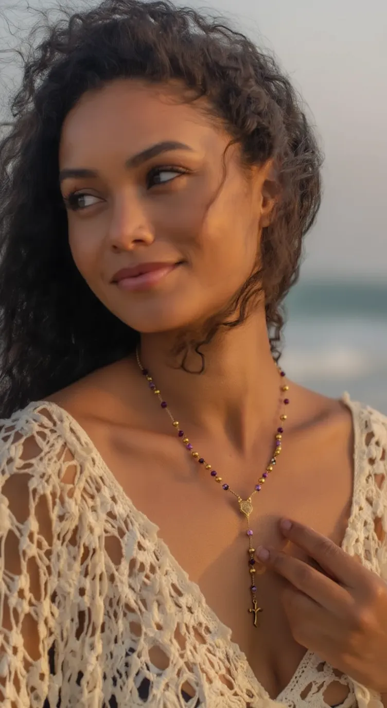 Collier Croix Doré