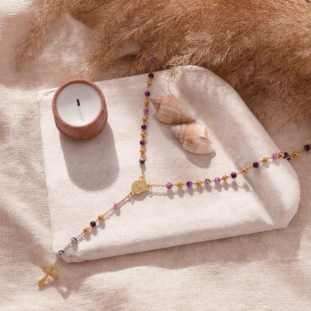 Collier Croix Doré