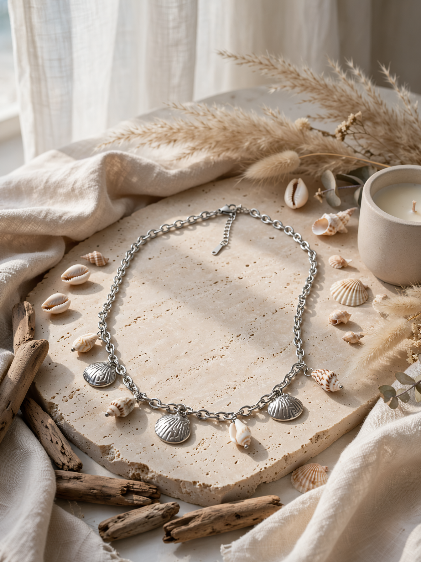 Collier Coquillages Argent