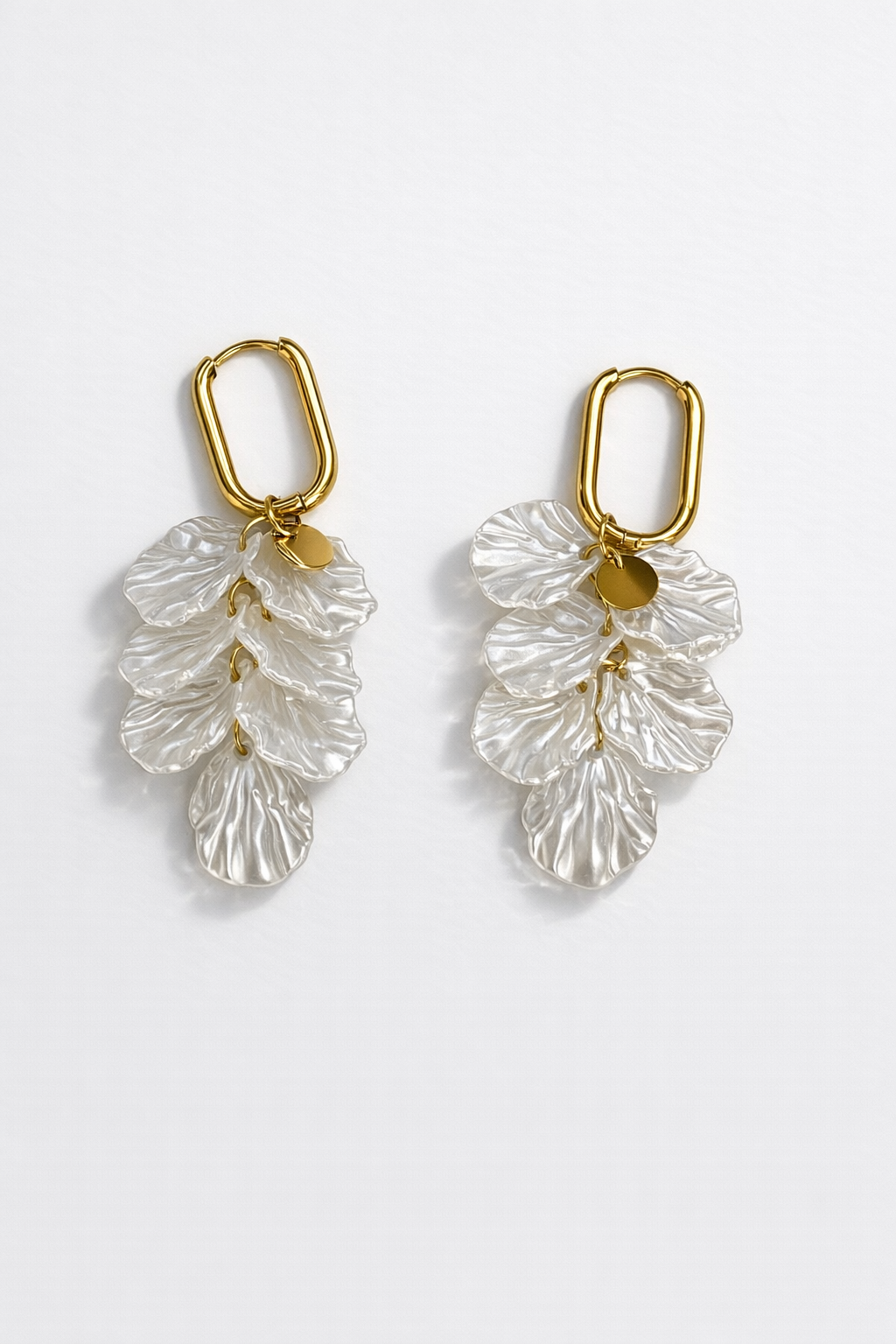 Boucles d'oreilles Fleur Nacrée