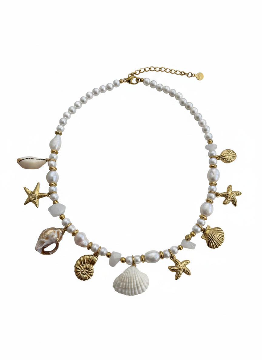 Collier Perles & Coquillages