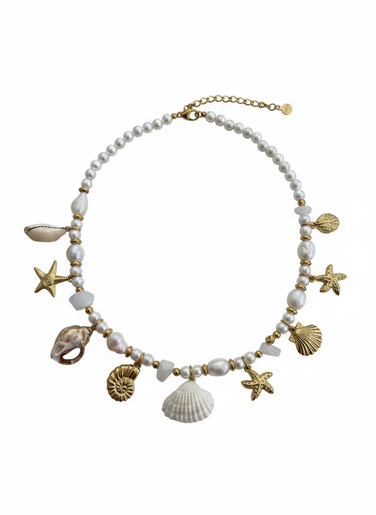 Collier Perles & Coquillages